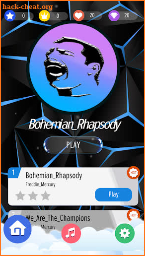 Freddie Mercury - Queen - Piano Tiles Master screenshot