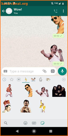 Freddie Mercury Sticker App screenshot