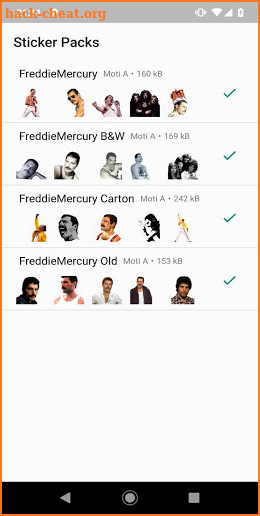 Freddie Mercury Sticker App screenshot