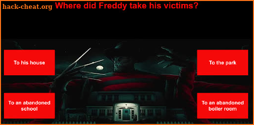 Freddy Krueger Elm Street Quiz screenshot