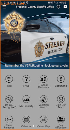 Frederick County Sheriff screenshot