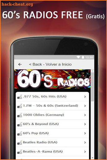 Free 60s & 50s Radios Music screenshot