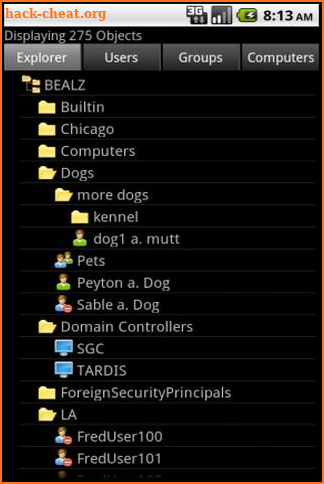 Free ActiveDir Manager screenshot