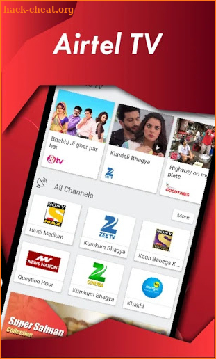 Free Airtel TV & Live Net TV HD Channel Tips screenshot