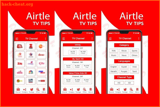 Free Airtel TV HD Channels Guide screenshot