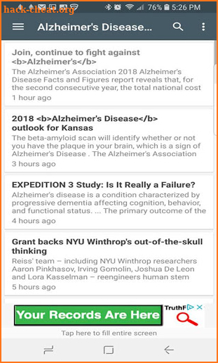 Free Alzheimer's and Dementia News screenshot