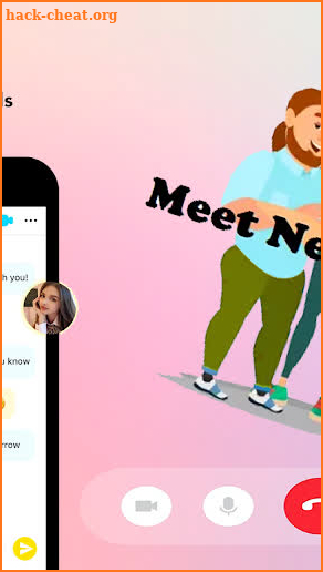 Free 𝐎𝐦𝐞-𝐠𝐥𝐞 app Helper Video call strangers screenshot