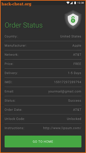 Free AT&T SIM Unlock Code -iPhone and Android IMEI screenshot