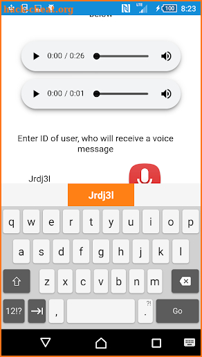 Free Audio messages screenshot