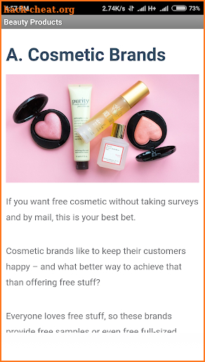 Free Beauty Products screenshot