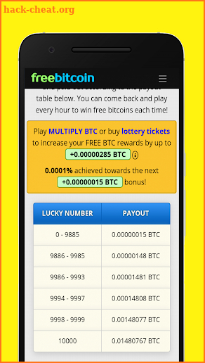 Free Bitcoin screenshot