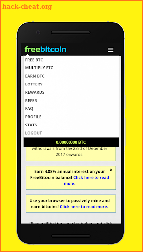 Free Bitcoin screenshot
