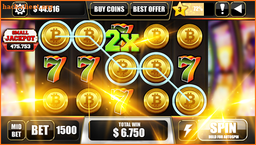 Free Bitcoin Mining Game Slot Machines screenshot