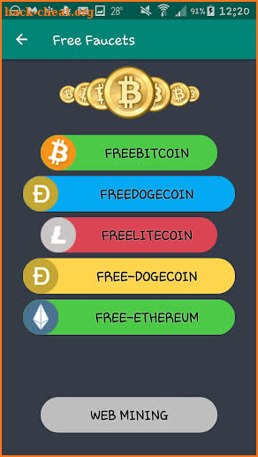 Free Bitcoins - 12 Faucets screenshot