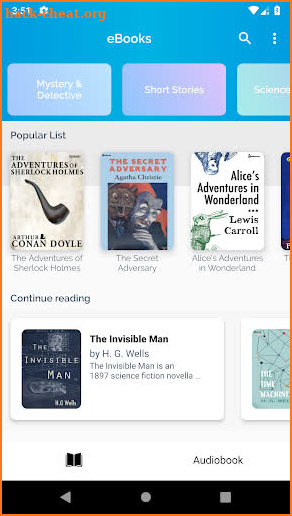 Free Books and Audiobooks - read and download screenshot