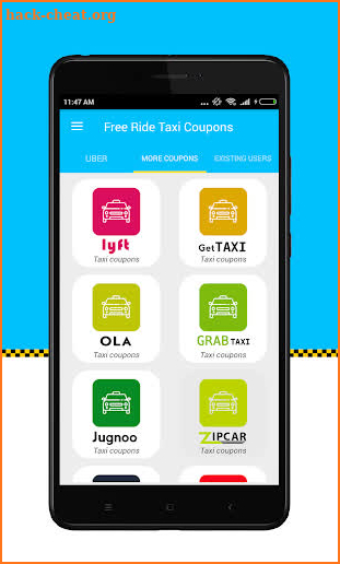 Free Cab Ride - Taxi Coupons (Ola, Uber, Lyft etc) screenshot