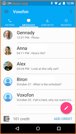 Free Calls & Text Messenger screenshot