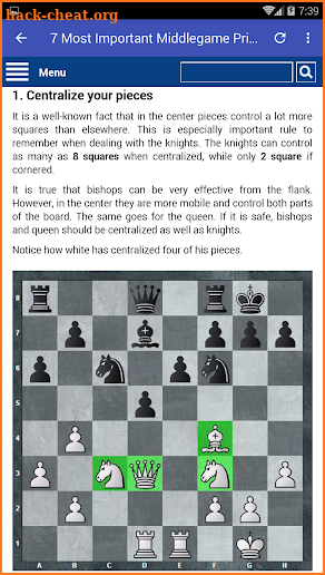 Free Chess Books PDF (Middlegame #1) screenshot