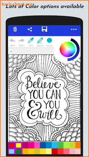 Free Coloring Book - Inspirational Quote Coloring screenshot