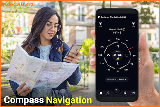 Free Compass for Android - GPS Compass Direction screenshot
