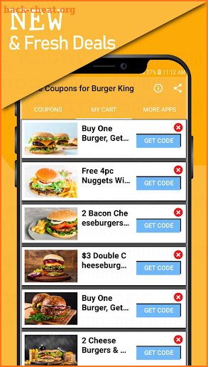 Free Coupons for Burger King screenshot