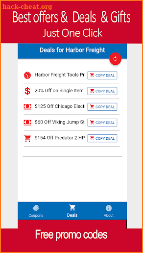 Free Coupons for Harbor Freight Tools screenshot