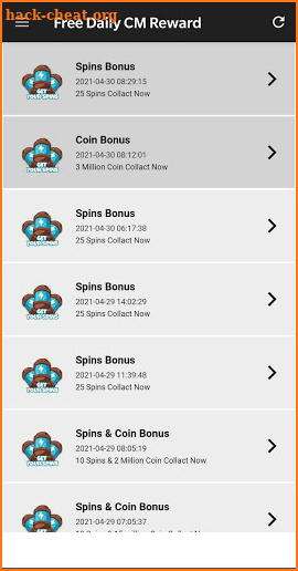 Free daily cm reward coin master screenshot