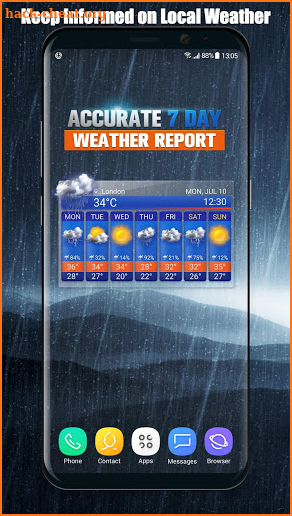 Free Daily Weather Forecast App Widget screenshot