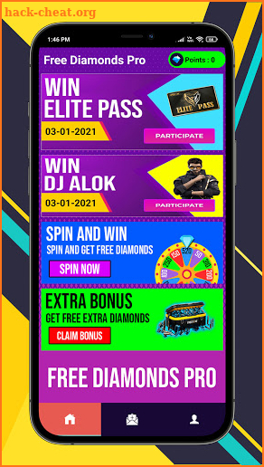 Free Diamonds, Elite Pass & DJ Alok For Free Firee screenshot