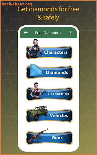 Free Diamonds for Fire Free Tips screenshot