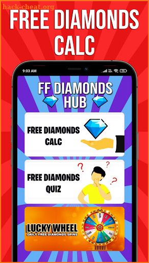 Free Diamonds Spin & Elite Pass Calc For Free Fire screenshot