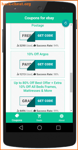 Free eBay coupons, promo & Deals screenshot