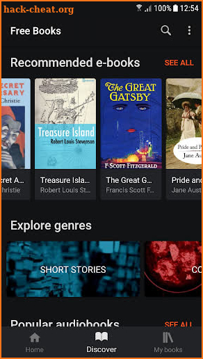Free ebooks & audiobooks screenshot