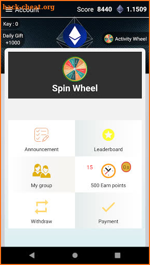 Free Ether Spin Wheel screenshot