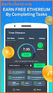 Free Ethereum Mining – Withdraw ETH to your Wallet screenshot