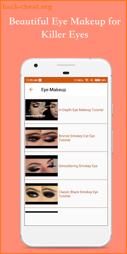 Free Face and Eye Makeup Tutorial Videos 2018 screenshot