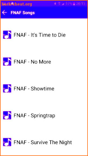 Free FNAF Songs 12345 screenshot