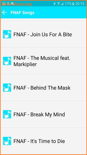 Free FNAF Songs 12345 screenshot