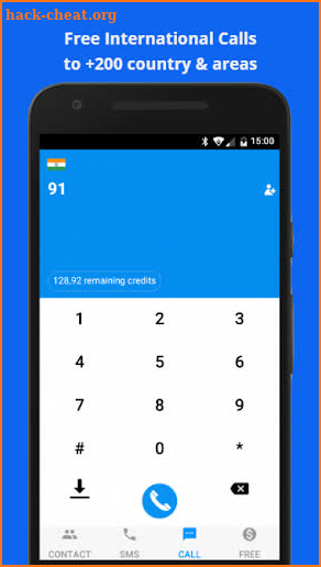 Free global Phone Calls App - free texting SMS screenshot