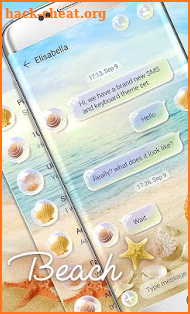 (FREE) GO SMS BEACH THEME screenshot
