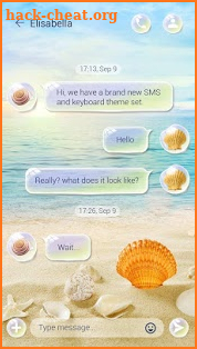 (FREE) GO SMS BEACH THEME screenshot