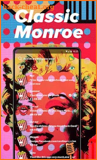 (FREE) GO SMS CLASSIC MONROE THEME screenshot