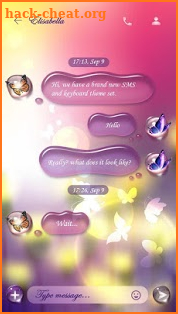 (FREE) GO SMS DREAM GARDEN THEME screenshot