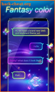 (FREE) GO SMS FANTASY COLOR THEME screenshot