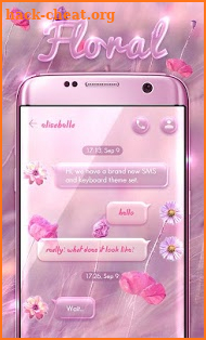 (FREE) GO SMS FLORAL THEME screenshot