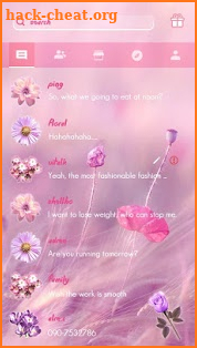 (FREE) GO SMS FLORAL THEME screenshot