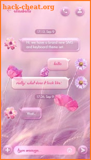 (FREE) GO SMS FLORAL THEME screenshot