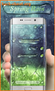 (FREE) GO SMS SPRING RAIN THEME screenshot
