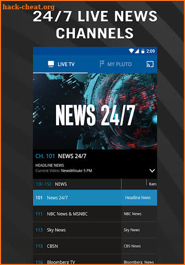 Free Guide for Pluto TV It’s TV HD Live Broadcast screenshot