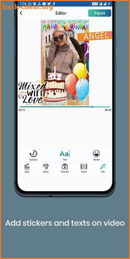 Free Happy Birthday Video Maker with Song and Name screenshot